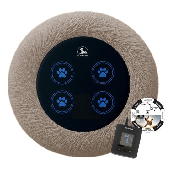 DOGDOME Donut Hundebett mit herausnehmbarer Magnetfeldmatte